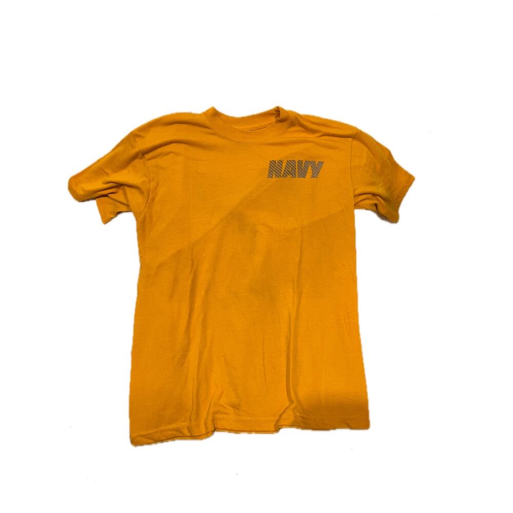 United States Navy Yellow Physical Fitness T-Shirt Mens S